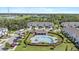 Well-planned community with a sparkling pool, cabana, green spaces, and mature trees at 7916 Evergreen Creek Ct, Riverview, FL 33578