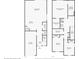 Detailed floor plan showcasing the layout of this lovely two-story townhome at 7916 Evergreen Creek Ct, Riverview, FL 33578