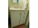 Bathroom vanity featuring a white marble countertop and a neutral color scheme at 9 Forbes Pl # 310, Dunedin, FL 34698