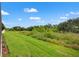 Sprawling backyard featuring well-maintained lawn and lush greenery at 11434 Leland Groves Dr, Riverview, FL 33579