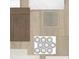 Selection of interior design materials including cabinet door style, tile, countertop, and flooring swatches at 1614 Running Tide Pl, Sarasota, FL 34240