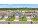 Overhead view of the home showcasing its position in a well-planned neighborhood with lush greenery at 1829 Draughton Dr, Zephyrhills, FL 33541