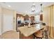 Kitchen with granite counters, stainless steel appliances, and breakfast bar with seating at 2022 Hawks View Dr, Ruskin, FL 33570