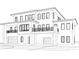 Modern two-story home design featuring balconies, large windows, and a two-car garage at 26 Harborpointe Dr, Port Richey, FL 34668