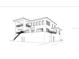Modern two-story home featuring large windows, balconies and a staircase at 26 Harborpointe Dr, Port Richey, FL 34668