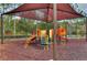 Colorful playground featuring multiple slides and climbing structures, shaded for enjoyment at 31349 Philmar Ln, Wesley Chapel, FL 33543