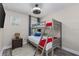 Cozy bedroom with a wooden bunk bed, perfect for or guests at 4212 W La Salle St, Tampa, FL 33607