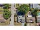Aerial view of the property and neighboring houses at 6682 Mauna Loa Blvd, Sarasota, FL 34241