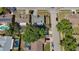 Aerial view of the property in its neighborhood setting at 6682 Mauna Loa Blvd, Sarasota, FL 34241