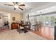 Inviting dining room featuring a table with chairs, open to kitchen, with natural light creating a cozy atmosphere at 817 S West Shore Blvd, Tampa, FL 33609