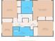 Floor plan showcasing the layout of the second floor at 817 S West Shore Blvd, Tampa, FL 33609