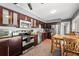 This kitchen features stainless appliances, granite countertops and custom cabinets at 817 S West Shore Blvd, Tampa, FL 33609