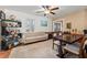 Cozy living room featuring a comfortable sofa, dining table, and neutral walls creating a welcoming atmosphere at 817 S West Shore Blvd, Tampa, FL 33609