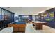 Spacious game room featuring a pool table, shuffleboard table, bar, and recessed lighting at 8410 Kenavis Pl, Odessa, FL 33556