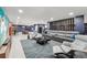 This spacious open-concept living area features comfortable seating, a modern design, and stylish decor at 8410 Kenavis Pl, Odessa, FL 33556