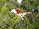 Aerial shot of a cozy home with mature trees, offering a serene and private setting at 844 10Th S Ave, St Petersburg, FL 33701