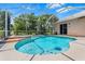 Inviting screened pool with spa and tile accents, perfect for relaxation and outdoor enjoyment at 8521 30Th E St, Parrish, FL 34219
