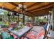 Relaxing patio with seating and decorative string lights at 9602 N Rome Ave, Tampa, FL 33612
