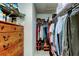 Organized walk-in closet featuring ample hanging space and shelving at 12004 Plantain Ct, Tampa, FL 33635