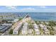 Panoramic aerial view of buildings, bridges, and water at 147 Bluff View Dr # 105, Belleair Bluffs, FL 33770