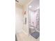 Clean bathroom featuring a shower and tub combination with charming shower curtain at 1669 Ludington Ave, Wesley Chapel, FL 33543