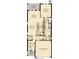 First floor plan showing a two car garage, half bath, foyer, kitchen, dining room, Gathering room, and owner's suite at 1669 Ludington Ave, Wesley Chapel, FL 33543