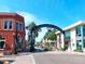 Charming downtown streetscape with historic architecture and the 