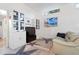 Bright and airy living room featuring built-in shelving and modern decor at 1881 N Hercules Ave # 1501, Clearwater, FL 33765
