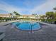 Large community pool with lounge chairs and lush landscaping, ideal for relaxation at 1907 Fluorshire Dr, Brandon, FL 33511