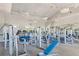 Community gym with state-of-the-art equipment, ceiling fans, and neutral paint at 19418 Butterwood Ln, Lutz, FL 33558
