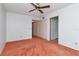 Neutral primary bedroom with carpet and double closet at 2253 Norwegian Dr # 27, Clearwater, FL 33763