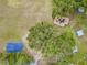 Overhead view of the playground and basketball court, plus community pavilions at 22946 Brownwood Ct, Land O Lakes, FL 34639
