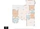 Floor plan of home showing layout of rooms, kitchen, bath, bedrooms, and garage at 22946 Brownwood Ct, Land O Lakes, FL 34639