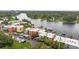 Condo aerial view with boat docks and parking at 2424 W Tampa Bay Blvd # G204, Tampa, FL 33607