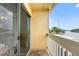 Relaxing balcony view of the water with sliding glass door at 2424 W Tampa Bay Blvd # G204, Tampa, FL 33607