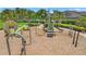 Community playground with slides, swings, and climbing structures at 3762 Mossy Limb Ct, Palmetto, FL 34221