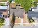 A high angle shot reveals the roof and lot boundaries of a well-kept property at 4922 Bola St, New Port Richey, FL 34652