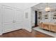 Well-lit home office with custom built-ins and stylish wooden desk at 534 Ladrone Ave, Tampa, FL 33606