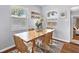 Bright dining room with stylish decor and seating for four at 6453 5Th N Ave, St Petersburg, FL 33710