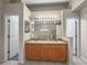 Spacious bathroom showcasing dual sinks and separate rooms, ensuring privacy and functionality at 826 Addison Ne Dr, St Petersburg, FL 33716