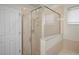 Contemporary bathroom featuring glass enclosed walk-in shower at 826 Addison Ne Dr, St Petersburg, FL 33716