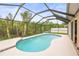 Inviting screened-in pool area with clear blue water and a serene view of the backyard landscape at 826 Addison Ne Dr, St Petersburg, FL 33716