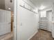 Spacious walk-in closet with carpet flooring and built-in shelving units, cabinets, and hanging rods at 826 Addison Ne Dr, St Petersburg, FL 33716