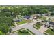 Aerial shot highlighting the home with manicured lawn, complimented with well-maintained neighbors and landscaping at 8499 101St Ave, Seminole, FL 33777