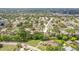 Overhead shot showcasing the property's location amidst mature trees, lush greenery, and a beautiful neighborhood at 8499 101St Ave, Seminole, FL 33777