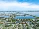 Expansive waterfront views of neighborhood and bridge at 120 Crestwood Ln, Largo, FL 33770