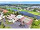 Beautiful overhead view of the community clubhouse, pool, and tennis courts at 1206 10Th Se Cir, Largo, FL 33771