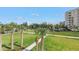 Beautifully maintained green spaces with walkways and landscaping surround this property at 125 Belleview Boulevard # 203, Belleair, FL 33756