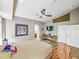 Relaxing main bedroom features hardwood floors, a vaulted ceiling and ensuite bathroom at 1338 Winding Willow Dr, Trinity, FL 34655