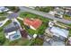 Aerial view showing home and lush backyard with potential for outdoor enjoyment at 1414 75Th Nw St, Bradenton, FL 34209